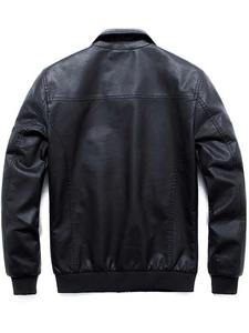 แจ็กเก็ตหนังสำหรับนักขี่จักรยานชายสมบูรณ์แบบปรับแต่งได้สำหรับฤดูหนาว - Product Image 2