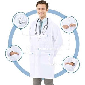 Uniformes de Hospital Personalizados de Alta Calidad al por Mayor, Bata de Laboratorio Médico Quirúrgico, Bata de Laboratorio, Uniforme de Trabajo en Venta - Product Image 5