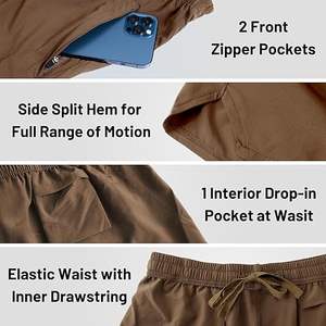 2026 Hot Sale <b>Men's</b> Mid-Waist Canvas Beach <b>Shorts</b> Breathable and Anti-Embarrassment Solid <b>Pattern</b> Casual <b>Swim</b> Trunks - Product Image 6