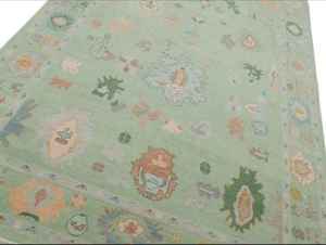 Tapis à motif abstrait brodé en soie de bambou en laine nouée à la main de haute qualité pour le hall du salon ou la zone de prière dans toutes les tailles - Product Image 2