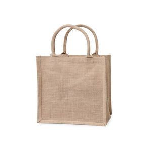 Sacs fourre-tout en jute recyclé de haute qualité avec poignées en cuir élégantes Textiles en toile de jute Prix de gros disponible - Product Image 1