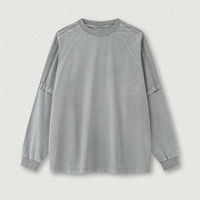 Sudaderas con Capucha Unisex de Invierno, Diseño OEM de Alta Calidad, Lavado Ácido, Estilo Vintage, Oversize, con Estampado Animal y Pedrería, Poliéster/Algodón