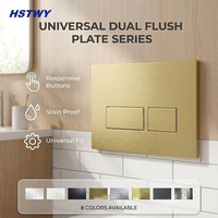 Plaque de chasse mécanique double en ABS durable pour réservoir encastré et toilettes suspendues – Plusieurs finitions haut de gamme disponibles