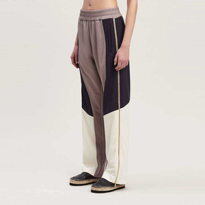 Fabricant OEM – Pantalon de survêtement évasé taille haute élastique pour femme – Hiver – Personnalisation de marque disponible – Matière légère – Vente en gros - Product Image 5