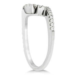 Anillo de Compromiso con Diamante de Contorno de 0.25ct, Engastado en Platino - Product Image 2