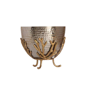 Collection la plus vendue NOUVELLE COLLECTION Bol de service en métal doré poli, artisanat moderne de luxe, certifié CE, centre de table pour fêtes et dîners - Product Image 1