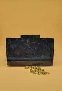 กระเป๋าคลัทช์ทำจากยางเรซินมือถือของผู้หญิงทันสมัยประดับเพชรที่สง่างามมีซิปเปิดสำหรับงานแต่งงานปาร์ตี้ของขวัญ - Product Image 3