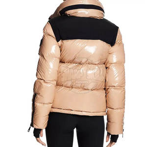 แจ็กเก็ตปลาปักเป้าฤดูหนาวของผู้ชายระบายอากาศมีฮู้ดซิปปิดโลโก้ถักตามสั่งมาใหม่ - Product Image 3