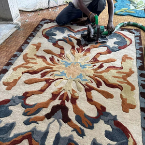 พรมห้องนอนที่ทันสมัยพรมในห้องนั่งเล่นแบบซักได้สำหรับห้องนั่งเล่นของตกแต่งบ้านที่อบอุ่นสไตล์โบฮีเมียน - Product Image 1