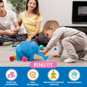 Desarrollo de habilidades Elefante Juguete 5 Juegos inteligentes para niños - Product Image 5