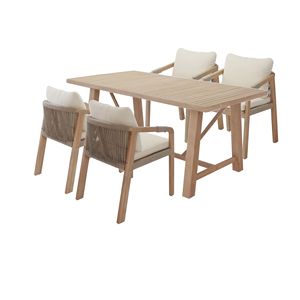 ชุดโซฟาและโต๊ะกาแฟไม้เนื้อแข็ง ดีไซน์มินิมอล เป็นมิตรกับสิ่งแวดล้อม สำหรับใช้งานกลางแจ้ง ปรับแต่งสีและโลโก้ได้ - Product Image 6