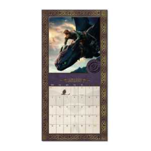 Calendario Impreso de la Película de Acción en Vivo 'Cómo Entrenar a tu Dragón 2026' - Product Image 3