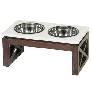 Bol pour chien XL en acier inoxydable 100% avec support en fer Design unique Bol pour chien personnalisé pour chats Vente en gros d'Inde - Product Image 1