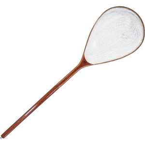 Filet à main en bois de haute qualité pour la pêche à la mouche et la libération de la truite avec un long crochet de suspension élastique profond - Product Image 4