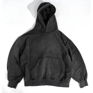 Sudadera con capucha de lavado ácido para hombre, sudadera holgada básica Vintage de gran tamaño, sudaderas con capucha Unisex - Product Image 1