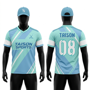 เสื้อฮอกกี้สนามสำหรับผู้ชาย พรีเมียม ผ้าโพลีเอสเตอร์ 180 GSM ระบายอากาศได้ดี ดีไซน์ไล่เฉดสีชมพู พร้อมโลโก้แบบซับลิเมชั่นตามสั่ง - Product Image 3