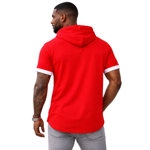 Kappa Alpha Psi Short Sleeve <b>Hoodie</b> Red White NUPE Greek Fraternity <b>Lightweight</b> Pullover - Product Image 2