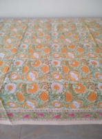 Nappe rectangulaire artisanale en coton indien uni, personnalisable, style moderne, marque Balajee, pour mariage champêtre
