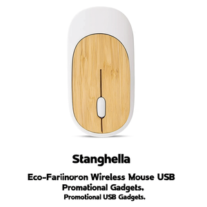 Mouse Wireless Ecologico Stanghella USB, Gadget Promozionale - Product Image 3