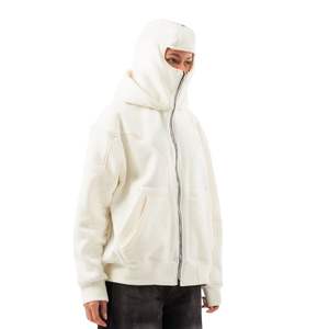 Sudadera con Capucha y Máscara Ninja Impermeable, Ligera, con Cremallera Negra para Hombre, con Logotipo Personalizado Estampado, Estilo Urbano, Talla Grande - Product Image 3