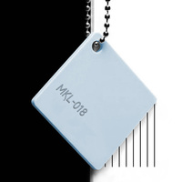 Feuille acrylique bleue Matt Sage Transparent Acrylique Pastel 2mm 4x8 1/8 3mm Cast Acrylique Feuille Laser