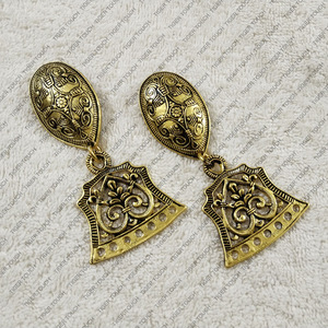 Juego de hebillas de cinturón nórdico/vikingo de estilo tortuga medieval, broche de tortuga de latón con hangares - Product Image 4