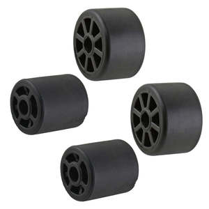 Lot de 2 roulettes avant et arrière neuves pour réfrigérateur DA61-04703A & DA61-04702A, pièces d'appareils électroménagers en plastique - Product Image 1