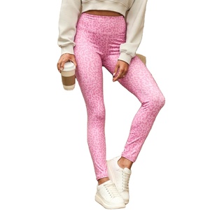Leggings Largos de Cintura Alta, Ligeros, de Spandex/Nailon, para Mujer, para Gimnasio, Fitness, Yoga, Ropa Deportiva para Deportes y Ejercicio - Product Image 1