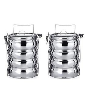 Boîte à lunch bento 7x4 compartiments en acier inoxydable style indien, modèle 2025, la plus vendue, idéale pour l'école et les occasions spéciales, excellent cadeau - Product Image 6