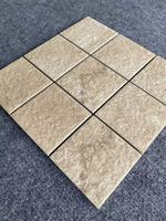 Mosaïque de carreaux en porcelaine terracotta vintage moderne, mosaïques en travertin