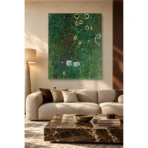 Impression sur toile Fida Klimt Garden with Sunflowers - Product Image 2