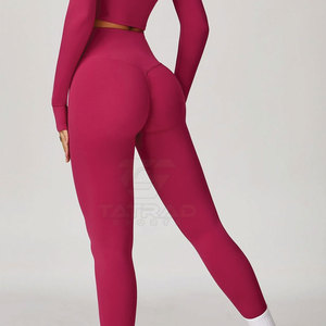 Conjunto de Yoga de 3 Piezas para Mujer, Diseño Personalizado Más Vendido, Logotipo Frontal Sólido, 100% Algodón, Resistente, Nuevo Estilo - Product Image 5