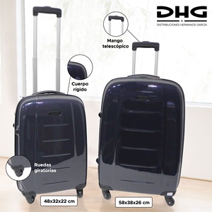 Ensemble de 2 valises à roulettes avec 4 roues - Product Image 2