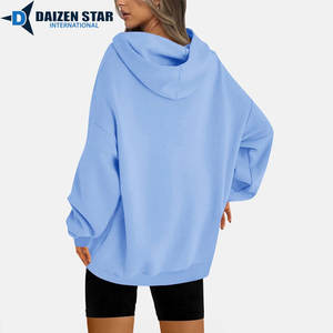 Sudadera con Capucha Ecológica para Mujer, 100% Algodón, Forro Polar, Antiarrugas, Secado Rápido, Transpirable, Bordado 3D, Invierno, Casual, OEM - Product Image 2