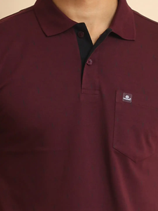 Modern Trendy 100% Cotton for Polo Neck Camiseta de media manga para hombres Ropa informal con bolsillo en el pecho para cada ocasión - Product Image 3