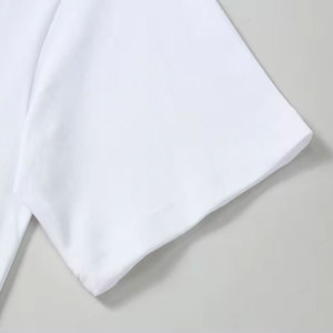 Nouveau design, logo personnalisé, t-shirt unisexe de luxe en toile épaisse, respirant, à séchage rapide, col rond, pour hommes 2024 - Product Image 4