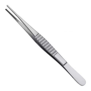 Instrument médical, pince à tissus droite TC DeBakey, forceps chirurgical pour pouce, pince vasculaire atraumatique de 15 cm, pince en acier inoxydable de 1,5 mm - Product Image 4