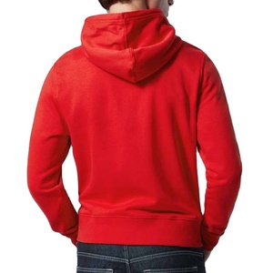 Sudaderas con cremallera de servicio OEM al por mayor 100% algodón polar Color rojo ropa de Hombre Sudaderas con cremallera invierno ajuste Regular precio barato - Product Image 2