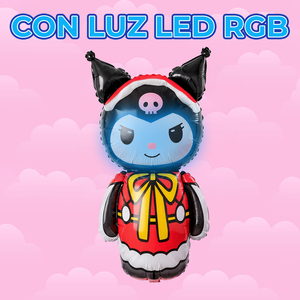 Decorazioni di Compleanno Gonfiabili Kuromi con Luci LED RGB in Plastica - Product Image 6