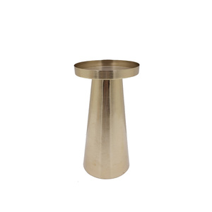 Venta al por mayor a granel para el hogar decorativo Color dorado Chapado en latón pequeño soporte de luz en T soporte de vela de Navidad de calidad superior - Product Image 1