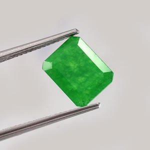 Aventurina de laboratorio, verde esmeralda, Octágono, pera, piedras preciosas sueltas, tamaños de 11X9 y mm, corte facetado para la fabricación de joyas - Product Image 3