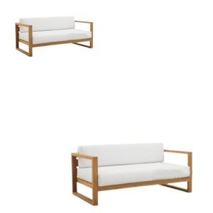 Sofá de exterior Muebles de jardín de madera Sofá de madera de teca listo para enviar desde Indonesia - Product Image 3