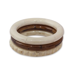 Último producto brazalete con incrustaciones de hueso para niñas, fiesta, regalo de boda, forma redonda, joyería de moda, aspecto Vintage, brazalete de hueso, nuevo diseño - Product Image 6