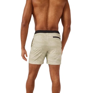 Nouveauté 2026 Short de running pour homme, taille haute, grande taille, effet froncé aux fesses, 2-en-1, avec empiècements en maille de 4 pouces, pour la plage - Product Image 3
