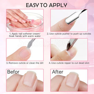 Juego de empujador de cutículas de primera calidad con acero inoxidable sin óxido para eliminar el esmalte de uñas y limpiar el lecho de las uñas - Product Image 4