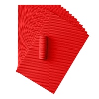 Kit de Fabricación de Velas de Cera de Abeja Sotacandlemarket para Niños, Color Rojo, 48+ Hojas de Colores de Lujo, Juguete Educativo 41x26