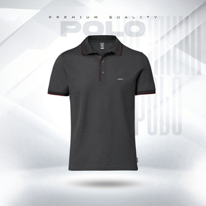 Camiseta Polo de Algodón Doble PK de Alta Calidad, Duradera, Transpirable y Cómoda - Color Granate - Logotipo Personalizado OEM/ODM - Product Image 5