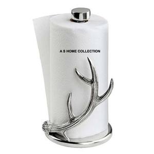 Porte-serviettes en papier Antler Designer, finition argentée, brillant et poli, accessoires de salle de bain à un prix incroyable - Product Image 4