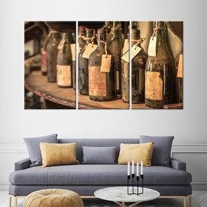 Décoration murale imprimée pour les amateurs de vin - Œuvre d'art moderne sur toile, 3P : encadrée - Product Image 1
