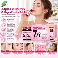 Groothandel Leverancier Alpha Arbutin Collageen Peptide Vloeibare Drank 50ml 8 Flessen Beauty Supplement OEM Private Label